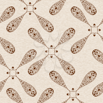 Royalty Free Clipart Image of a Floral Pattern Background