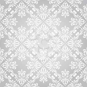 Royalty Free Clipart Image of a Snowflake Pattern Background
