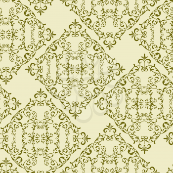 vector vintage floral  pattern on gradient background, fully editable eps 10 file with clipping mask and pattern ib swatch menu