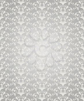 Vector  seamless vintage floral pattern, seamless pattern in swatch menu