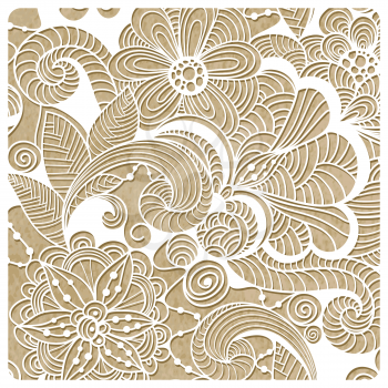 Vector  Winter Lacy Pattern, fully editable eps 10 file with clipping masks 