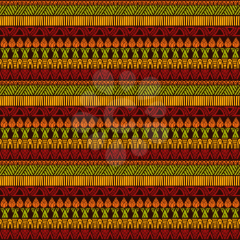 Vector Seamless Ethnic Pattern, seamless pattern in swatch menu, all brushes included, you can create your own pattern