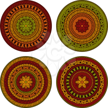 Vector Circle  Ethnic Patterns, all brushes included, you  can create your own pattern