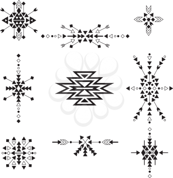 10 Vector Tribal Ethnic Design Elements