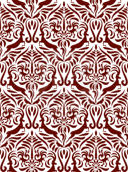 Vector Seamless Mexican Otomi Style Winter Pattern