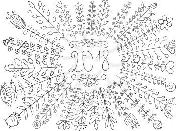 Vector 2018 Floral Greeting