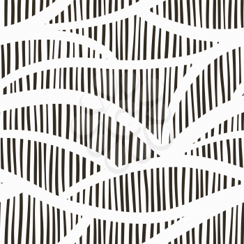 Vector seamless striped background pattern. Scandinavian style