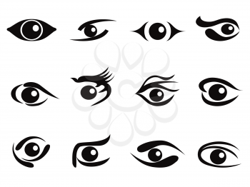 Royalty Free Clipart Image of a Set of Eyes
