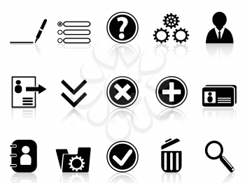Royalty Free Clipart Image of Account Setting Icons