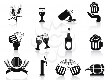 Royalty Free Clipart Image of Beer Icons