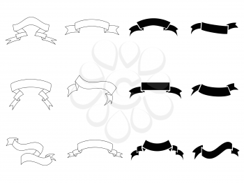 Royalty Free Clipart Image of Banners