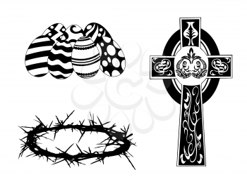Royalty Free Clipart Image of Religious Icons