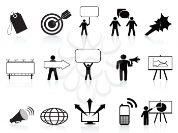 Royalty Free Clipart Image of Marketing Icons