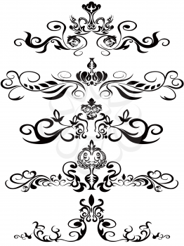 Royalty Free Clipart Image of Abstract Designs