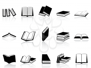 Royalty Free Clipart Image of Book Icons