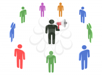 Royalty Free Clipart Image of People