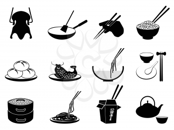 Royalty Free Clipart Image of Chinese Food