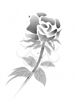 Royalty Free Clipart Image of a Rose