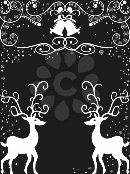 Royalty Free Clipart Image of Reindeer