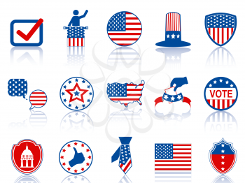 Royalty Free Clipart Image of American Election Icons