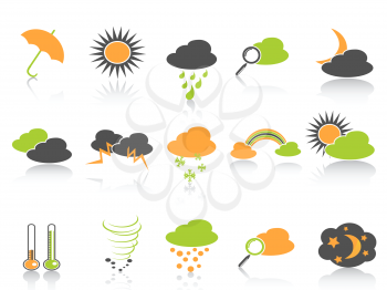 Royalty Free Clipart Image of Weather Icons