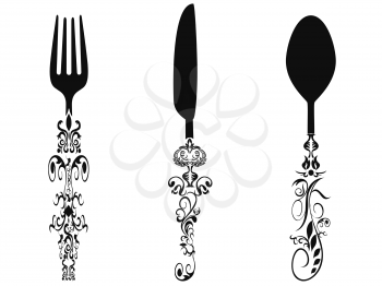 Royalty Free Clipart Image of Cutlery