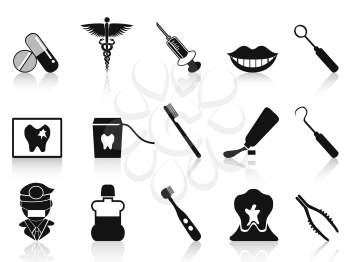 Royalty Free Clipart Image of Dental Icons