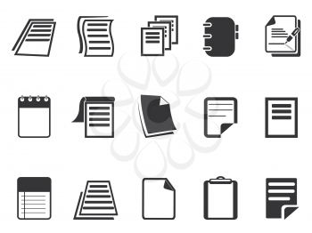 Royalty Free Clipart Image of Document Icons