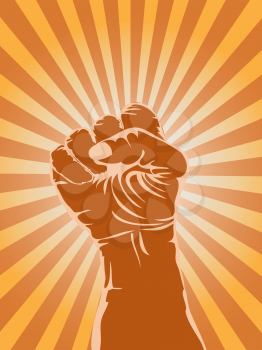 Royalty Free Clipart Image of a Fist