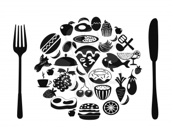Royalty Free Clipart Image of Food