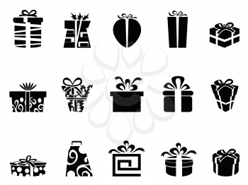 Royalty Free Clipart Image of Gift Box Icons
