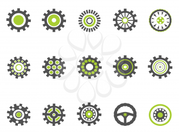 Royalty Free Clipart Image of Gear Icons