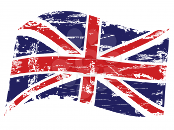 Royalty Free Clipart Image of the Union Jack Flag
