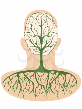 Royalty Free Clipart Image of a Brain