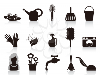 Royalty Free Clipart Image of Household Icons