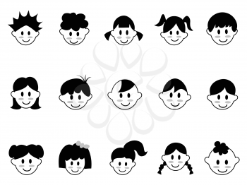 Royalty Free Clipart Image of Kids