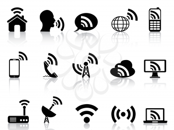 Royalty Free Clipart Image of Network Icons