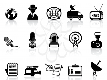 Royalty Free Clipart Image of News Icons