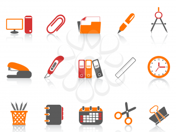 Royalty Free Clipart Image of Office Tool Icons
