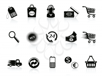 Royalty Free Clipart Image of Retail Icons
