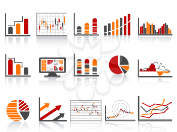 Royalty Free Clipart Image of Financial Management Reports