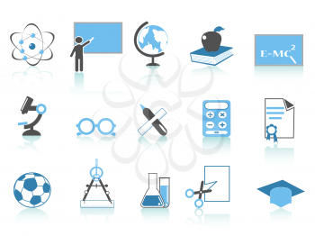 Royalty Free Clipart Image of Education Icons