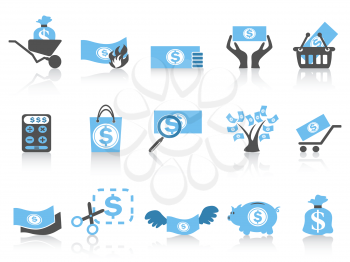 Royalty Free Clipart Image of Money Icons
