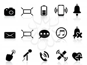 Royalty Free Clipart Image of Smartphone Icons