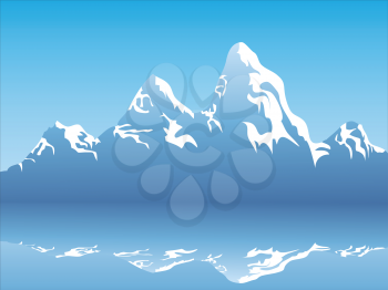 Royalty Free Clipart Image of Mountains