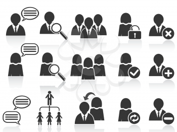 Royalty Free Clipart Image of Social People Icons