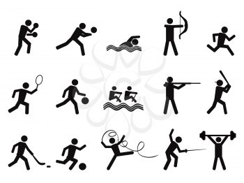 Royalty Free Clipart Image of Sports Icons