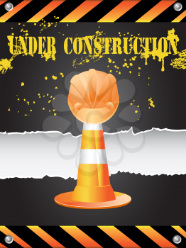 Royalty Free Clipart Image of an Under Construction Background
