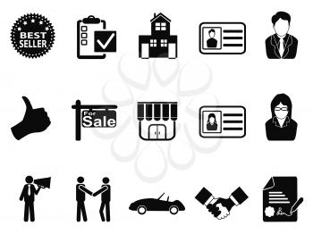 isolated sales icon set from white background