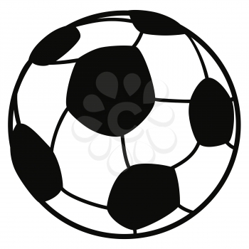 isolated one Soccer ball from white background